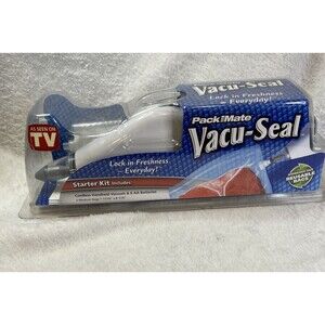 Packmate Vacu-Seal Cordless Handheld Vacuum Sealer And 3 Bags